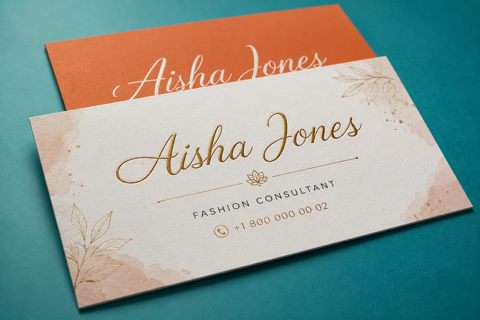 Suede Business Cards