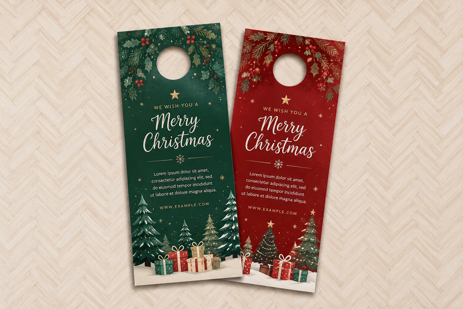 Christmas Tree Door Hangers