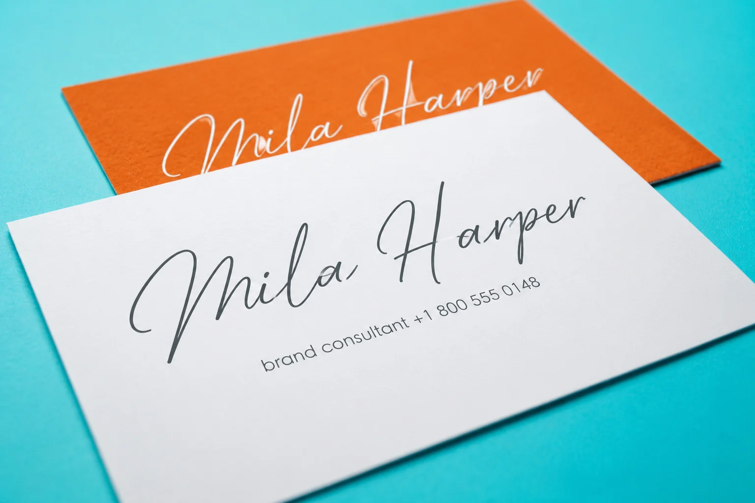 Velvet Laminated Business Cards