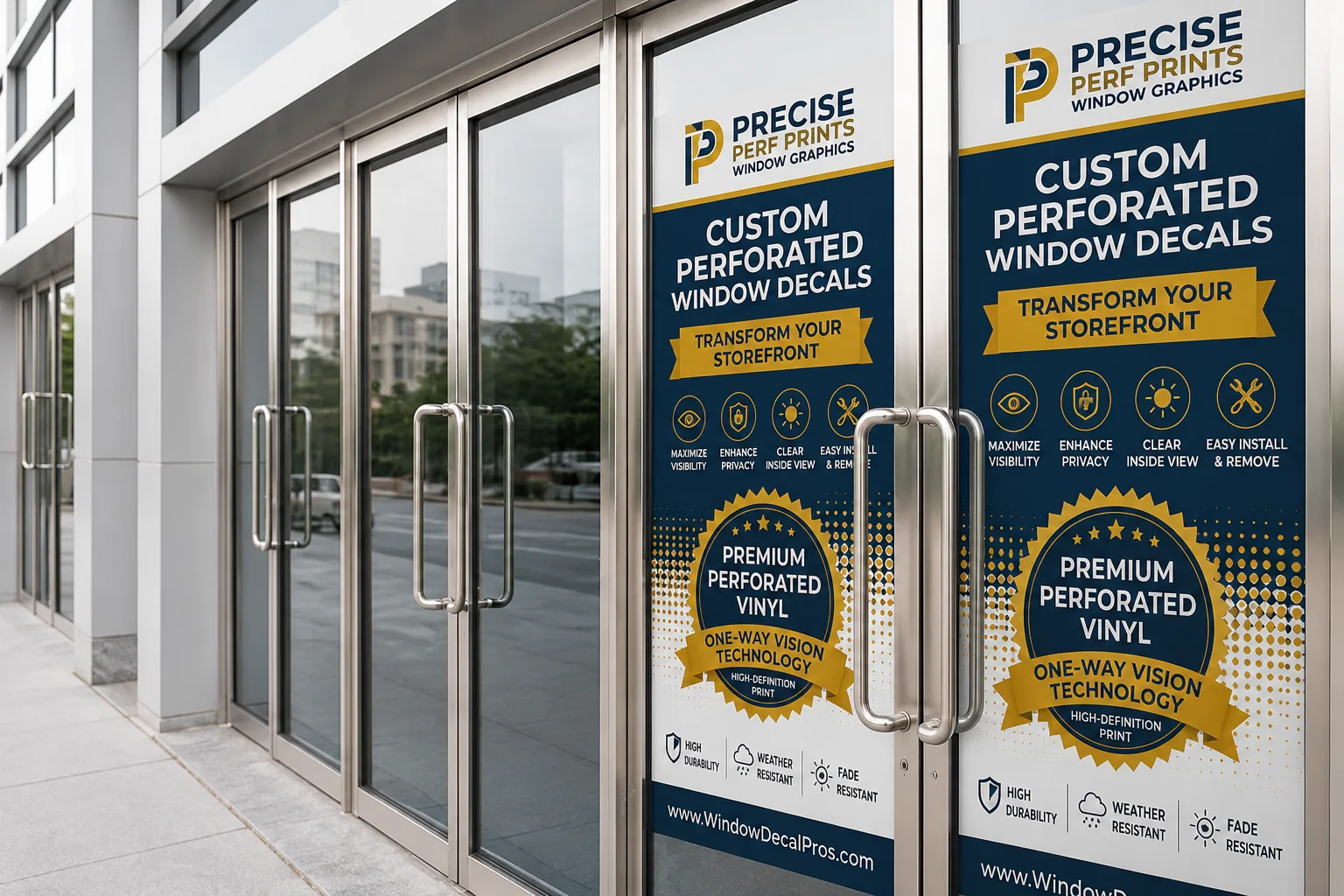 Perforated Window Decals