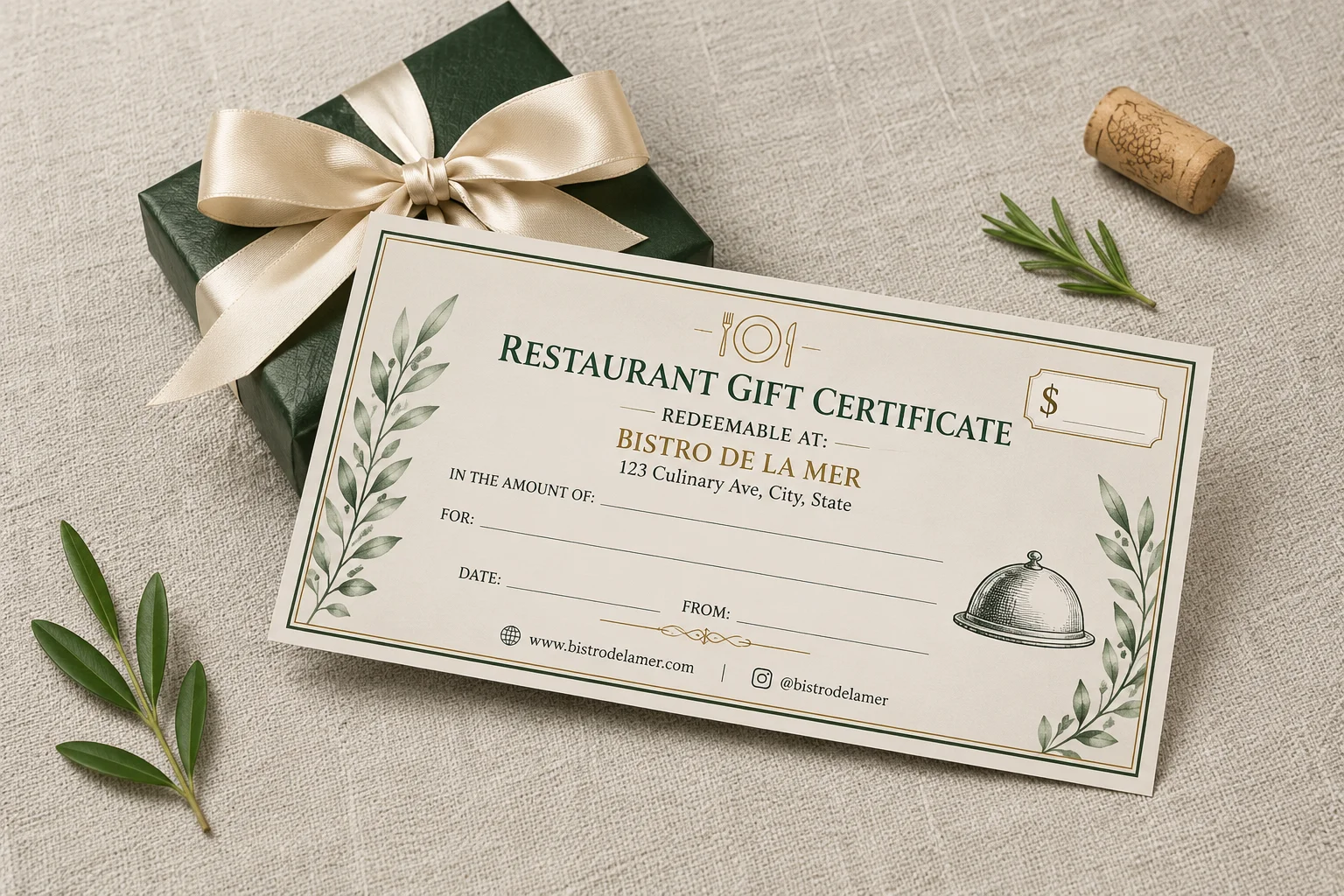 Restaurant Gift Certificates
