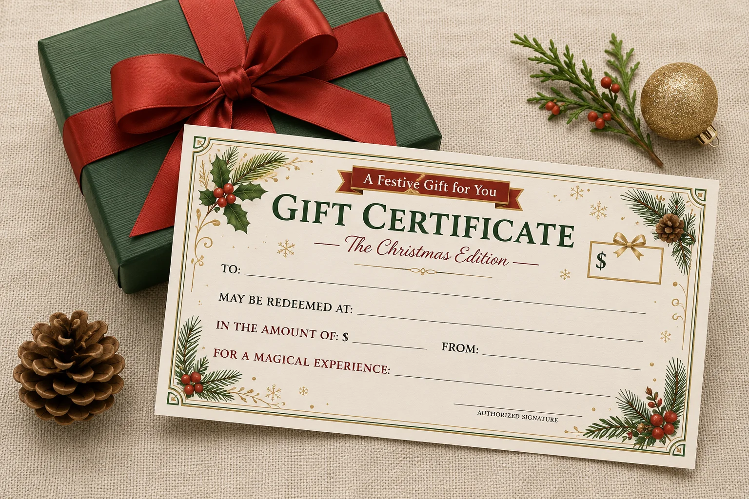 Christmas Gift Certificates