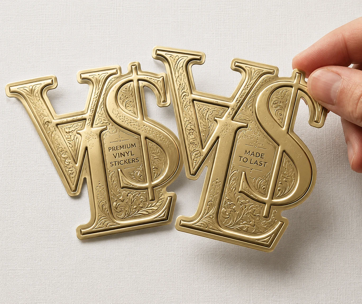 Embossed Stickers