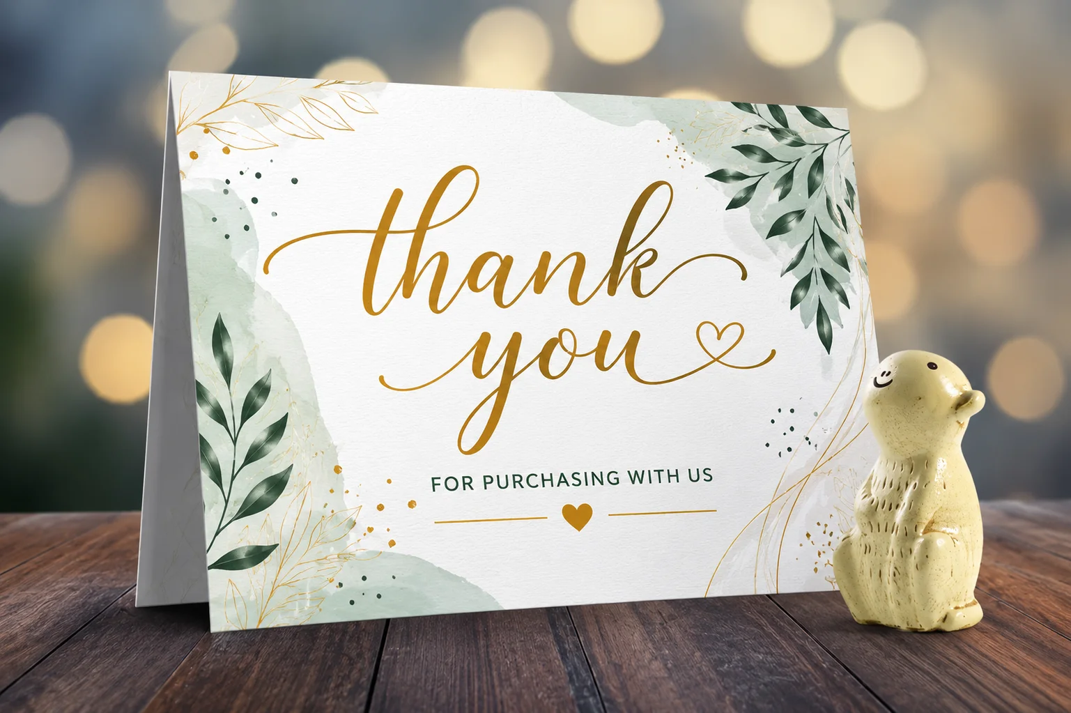 Folded Thank You Cards