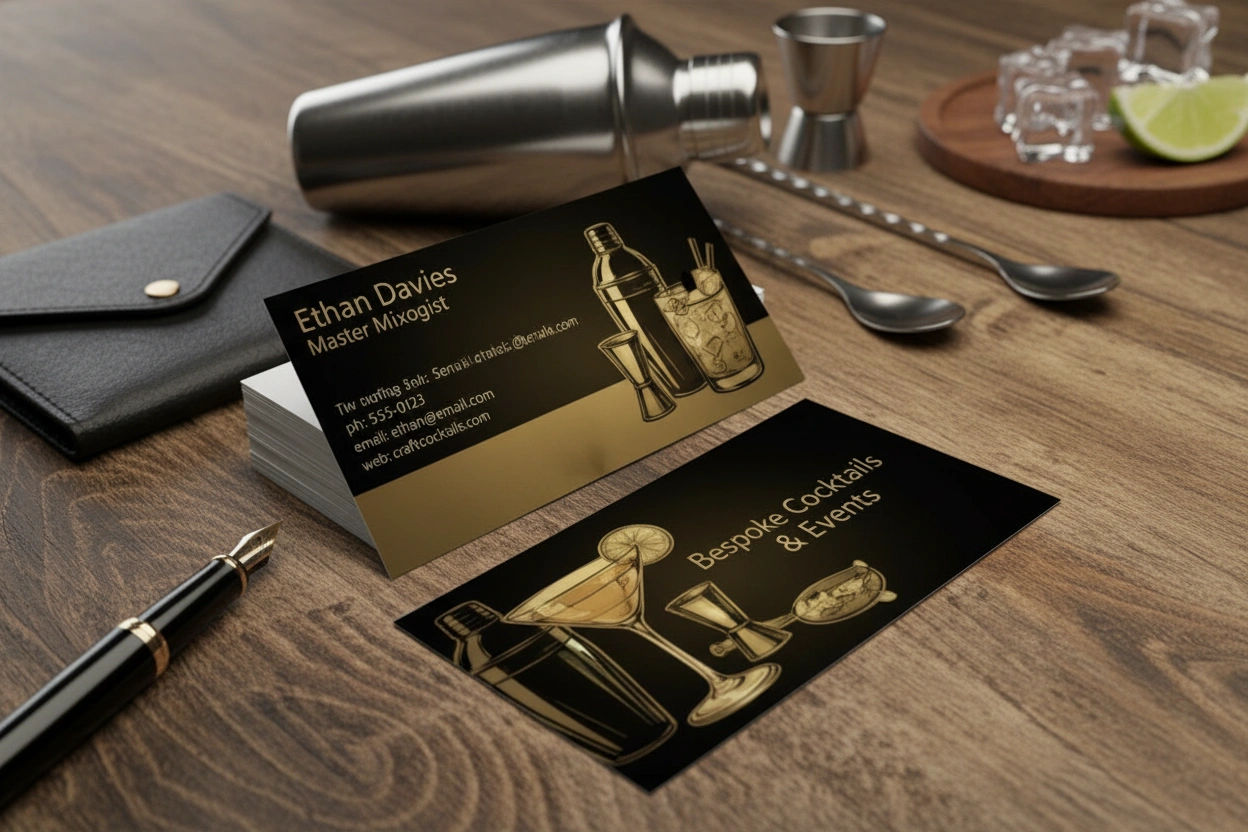 Bartender Business Cards