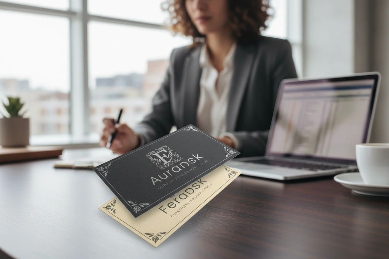 Dual Raised Business Cards
