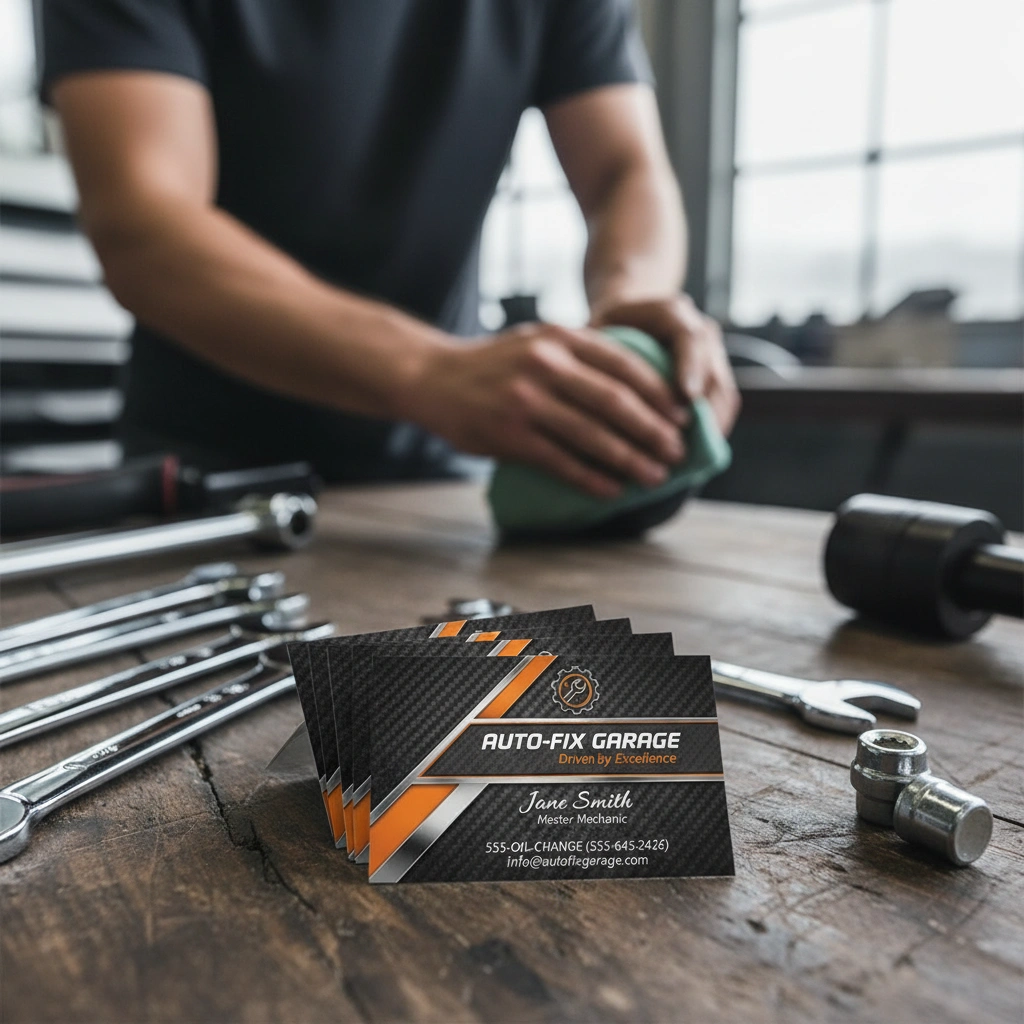 Mechanic Business Cards