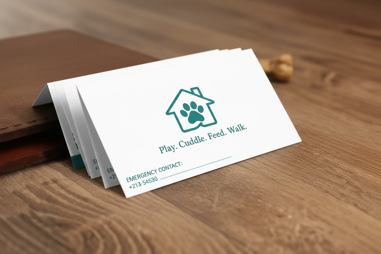 Pet Sitting Business Cards