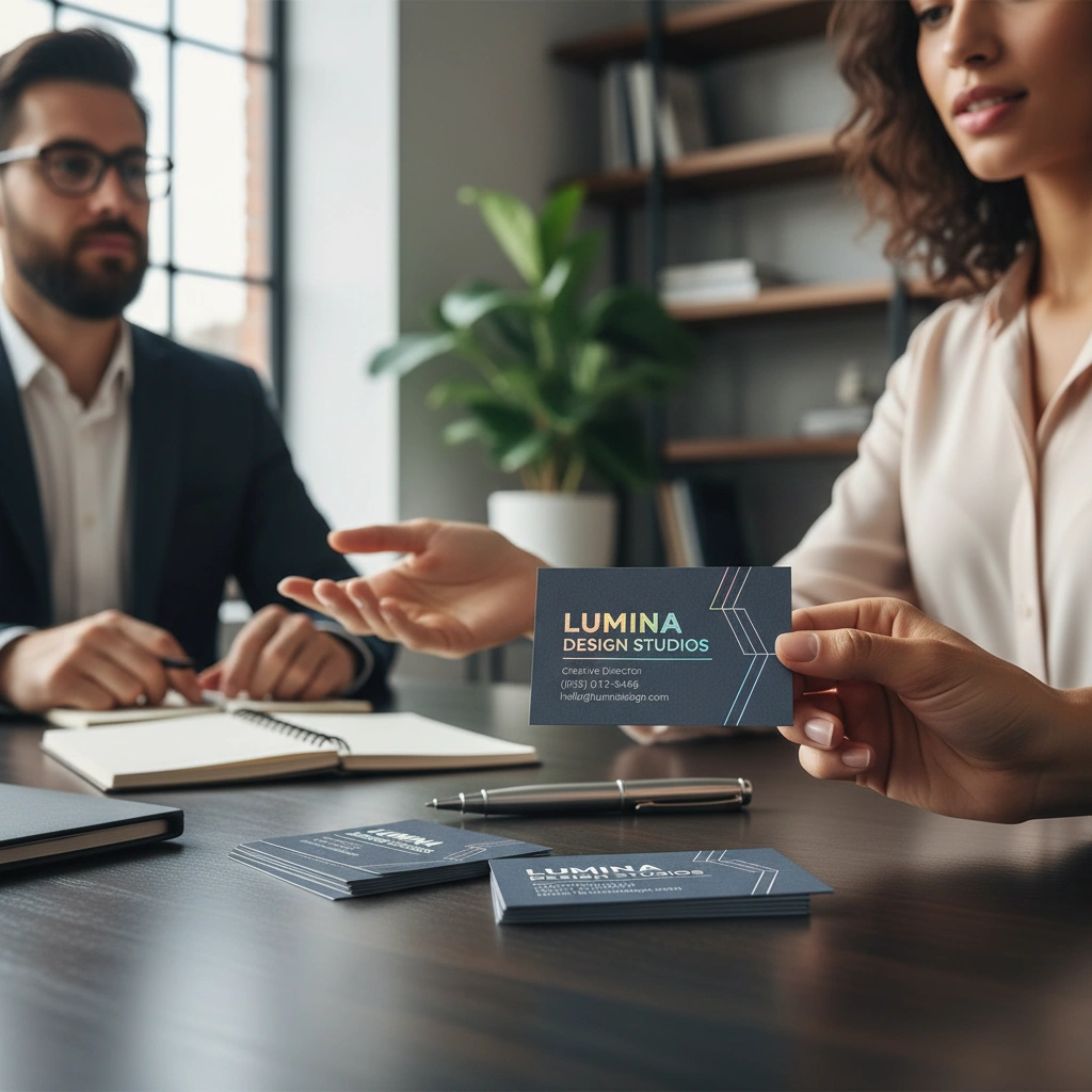 Raised Holographic Business Cards