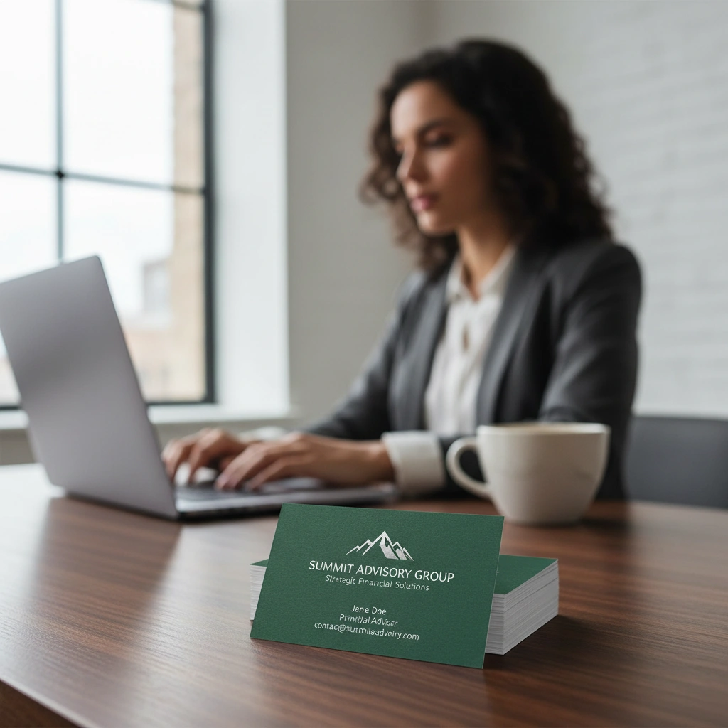 Silk Aluminum Foil Business Cards