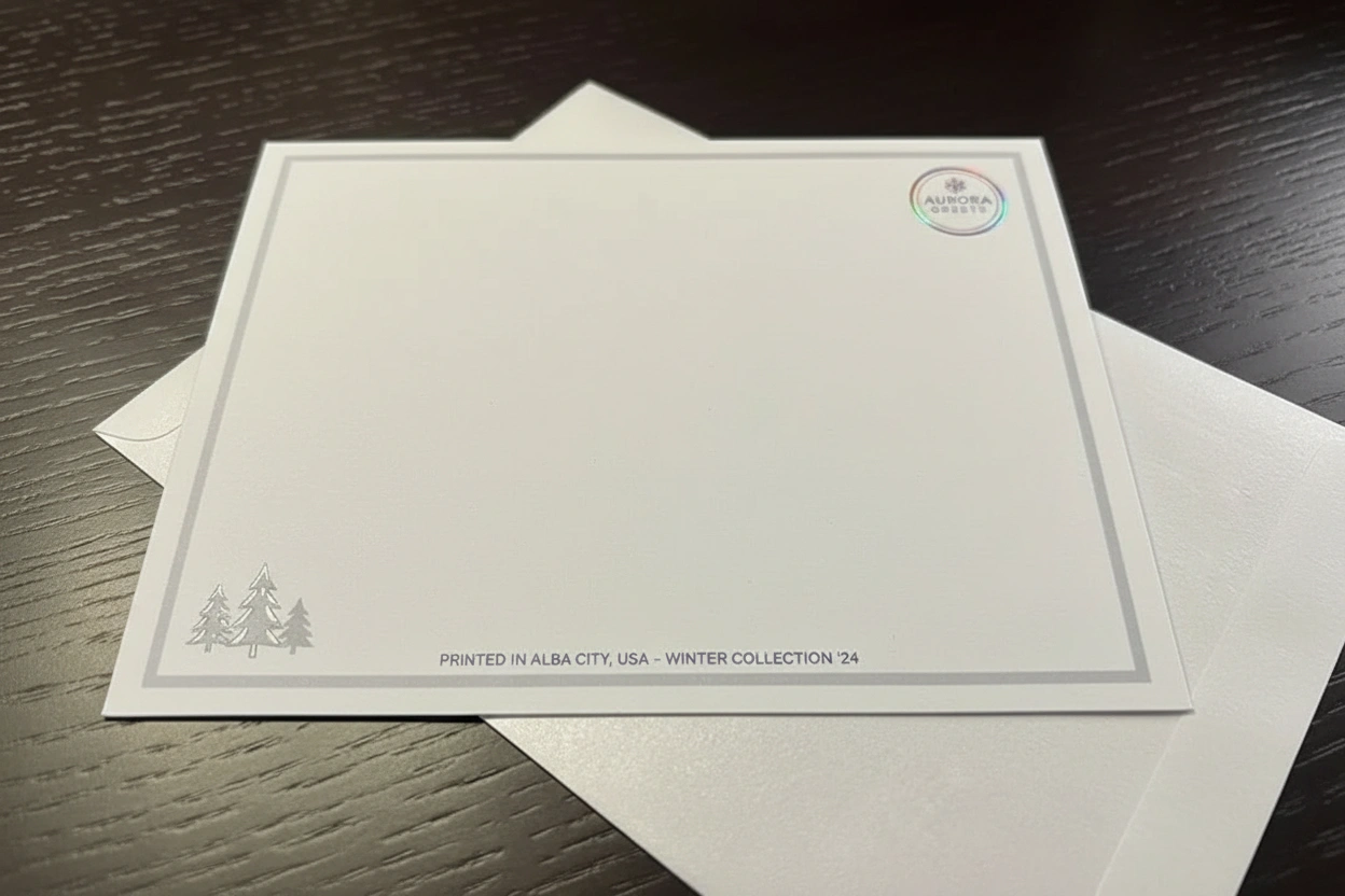Raised Holographic Greeting Cards
