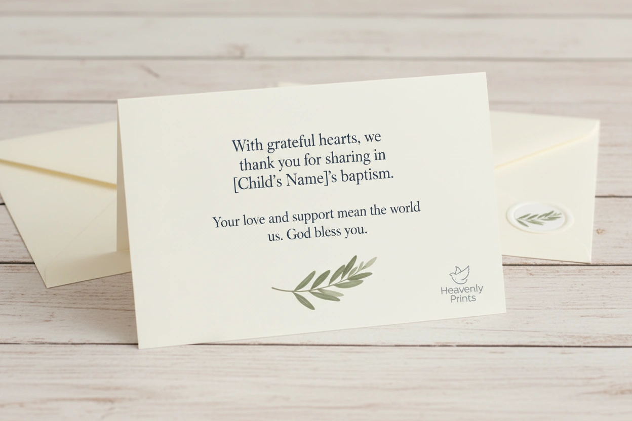 Baptism Thank You Cards