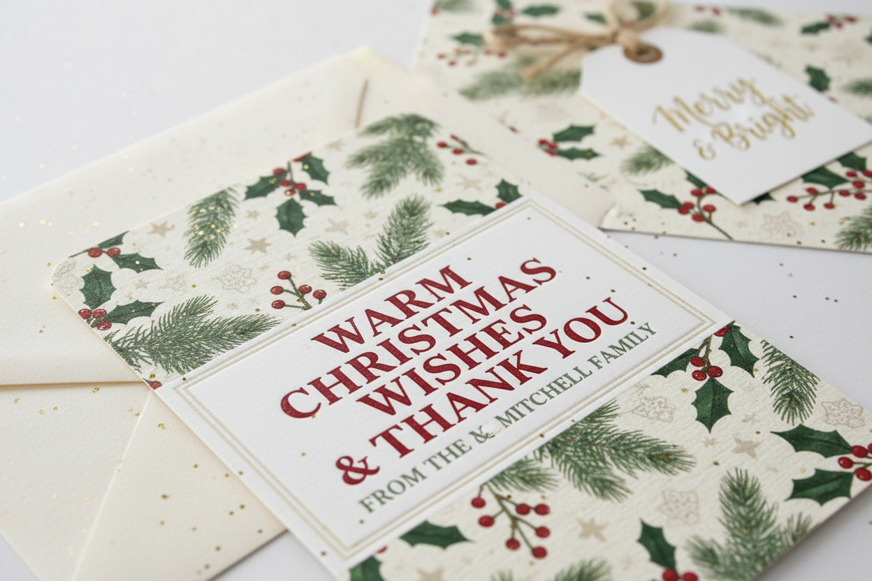 Christmas Thank You Cards