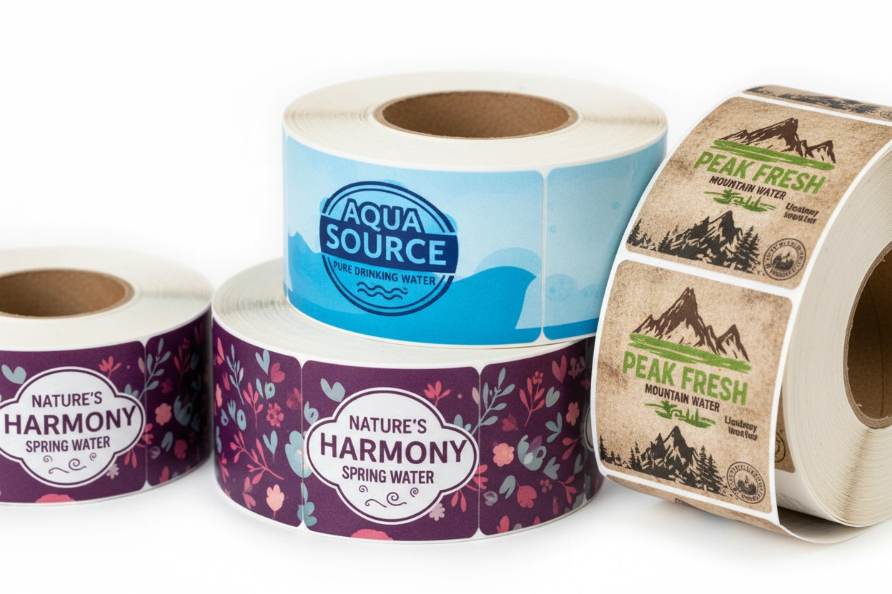 Roll Water Bottle Labels